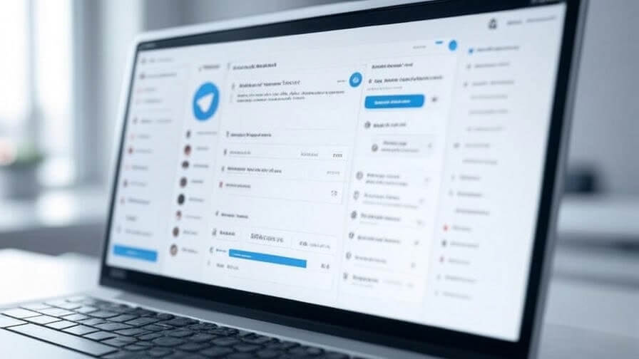 Install Telegram on a laptop screenshot